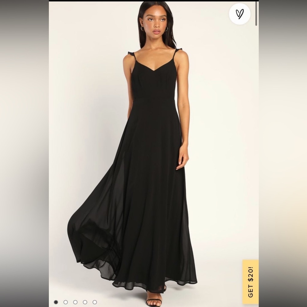 Meteoric Rise Black Maxi Dress